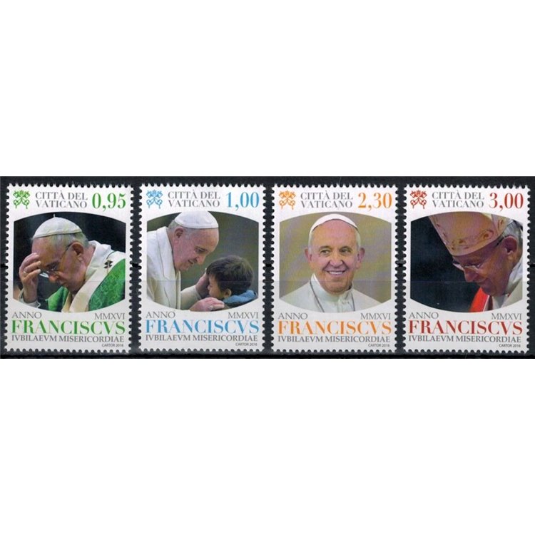VATICAN 2016 Pontificate of Pope Francis 4v MNH**