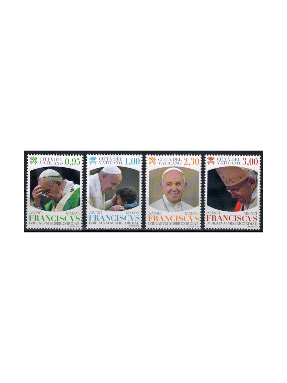 VATICANO 2016 Pontificato di Papa Francesco 4v MNH**