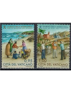 VATICAN 2016 Jubilee of Mercy 1st issue 2v MNH**