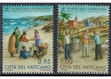 VATICANO 2016 Giubileo della misericordia 1ª emissione 2v MNH**
