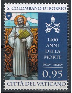 VATICANO 2015 San Colombano di Bobbio MNH**