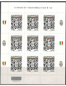 ITALIA 2015 Juventus campione d'Italia MF MNH**