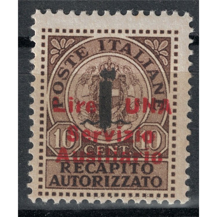 GUIDIZZOLO 1945 Recapito autorizzato soprastampato MH*