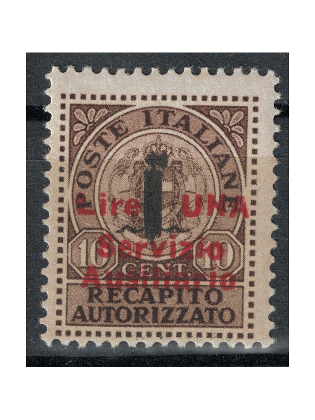 GUIDIZZOLO 1945 Recapito autorizzato soprastampato MH*
