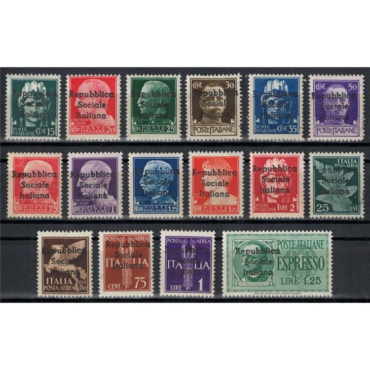 TERAMO 1944 Imperiale sovrastampata 16v MH*
