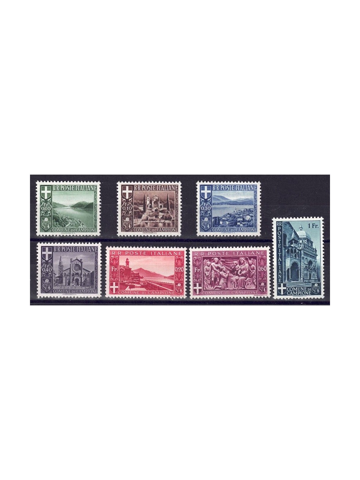 CAMPIONE 1944 Paesaggi e vedute 7v MH*