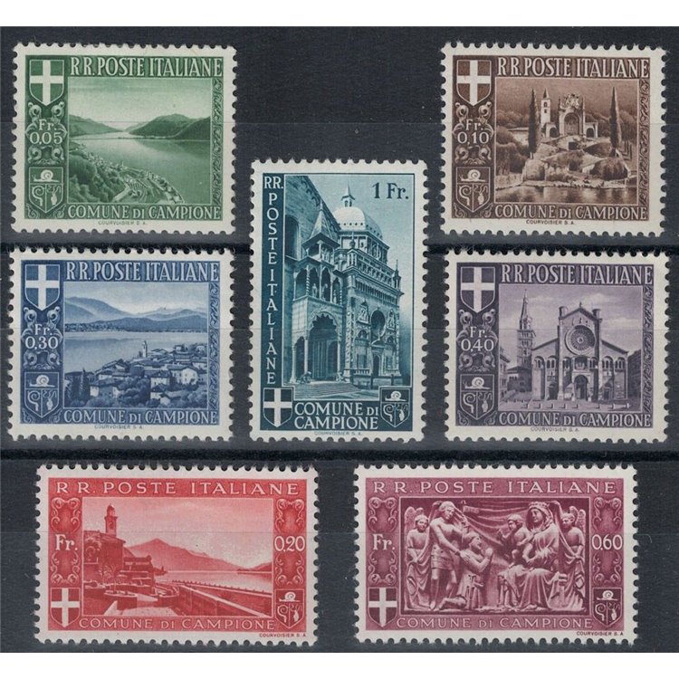CAMPIONE 1944 Paesaggi e vedute 7v MH*