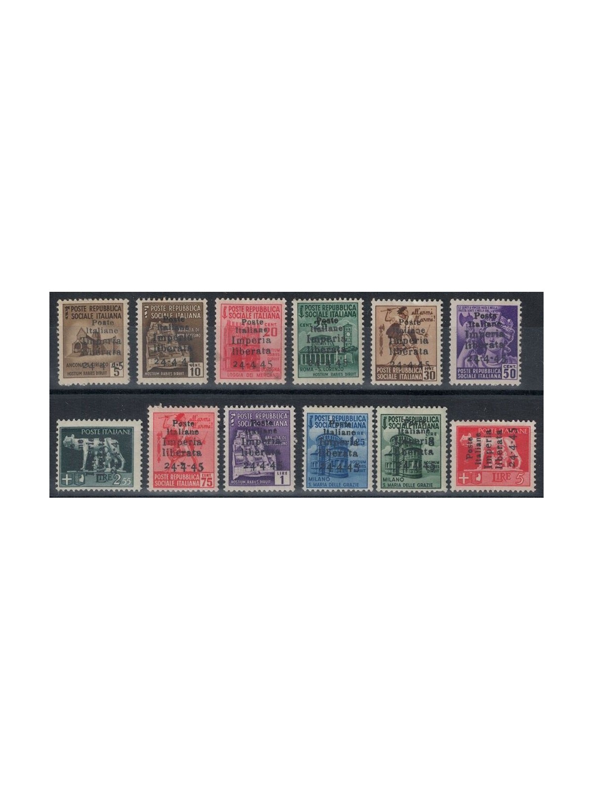 IMPERIA 1945 Destroyed Monuments + Imperial 12v MH*