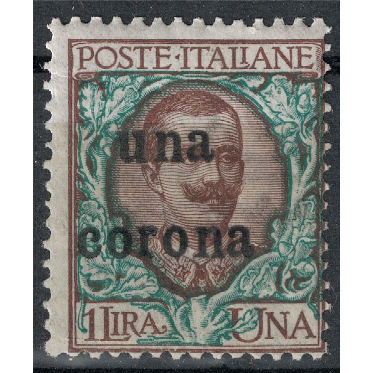 DALMATIA 1919 Floral overprinted with a crown MH*
