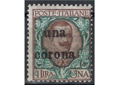 DALMATIA 1919 Floral overprinted with a crown MH*
