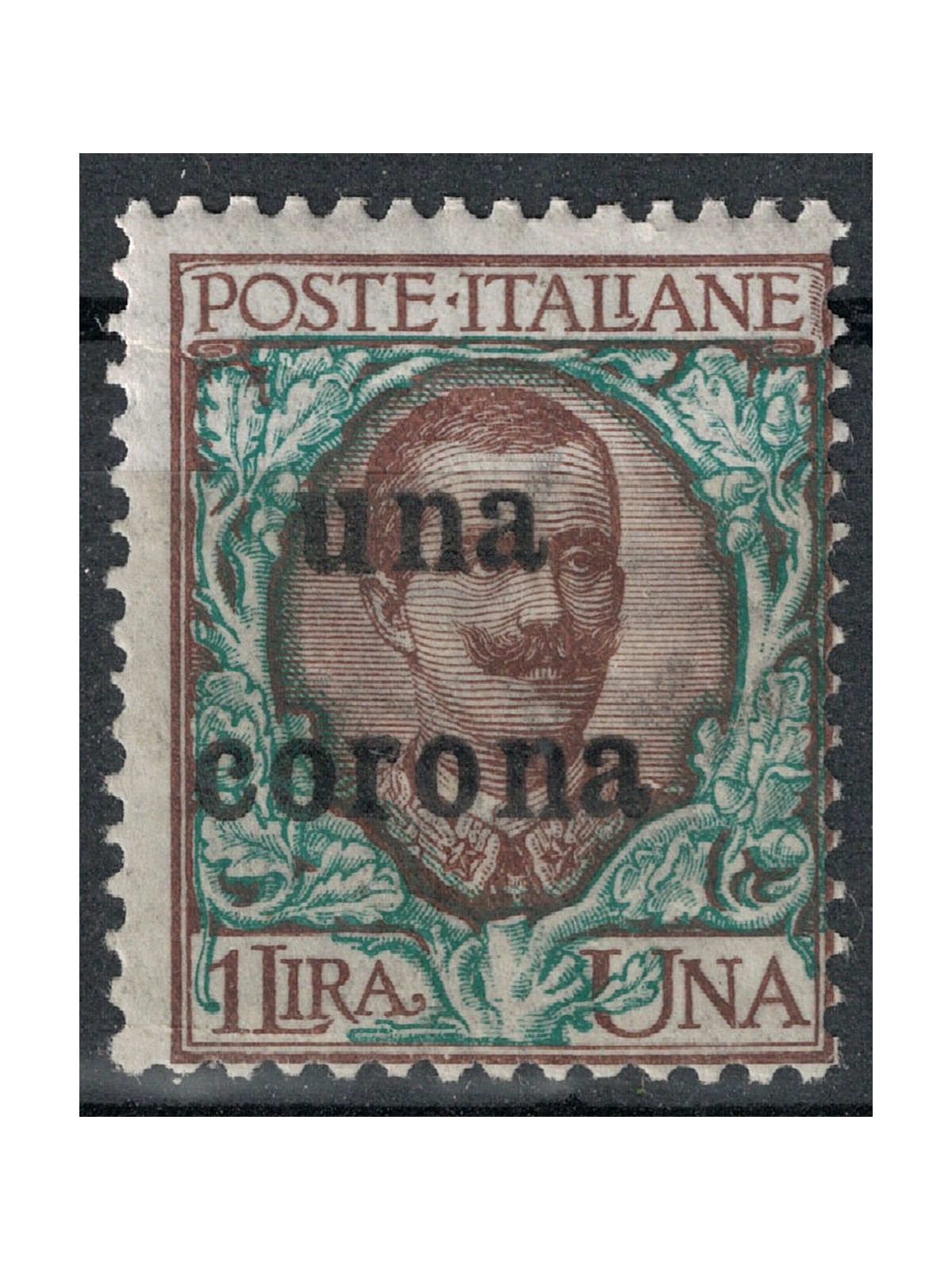DALMATIA 1919 Floral overprinted with a crown MH*