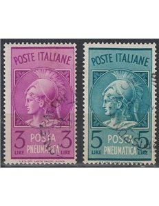 ITALY 1947 Pneumatic post 2v us
