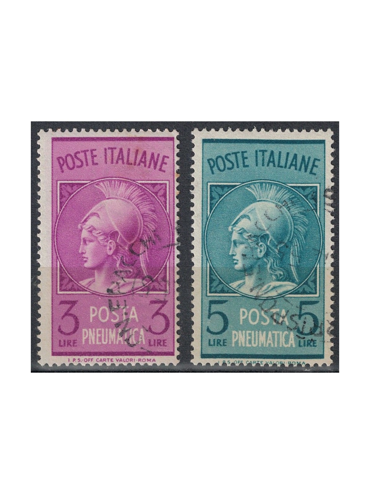 ITALIA 1947 Posta pneumatica 2v us