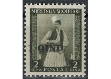 ALBANIA (ITALIAN WEST) 1942 Albanian costumes overprinted MH*