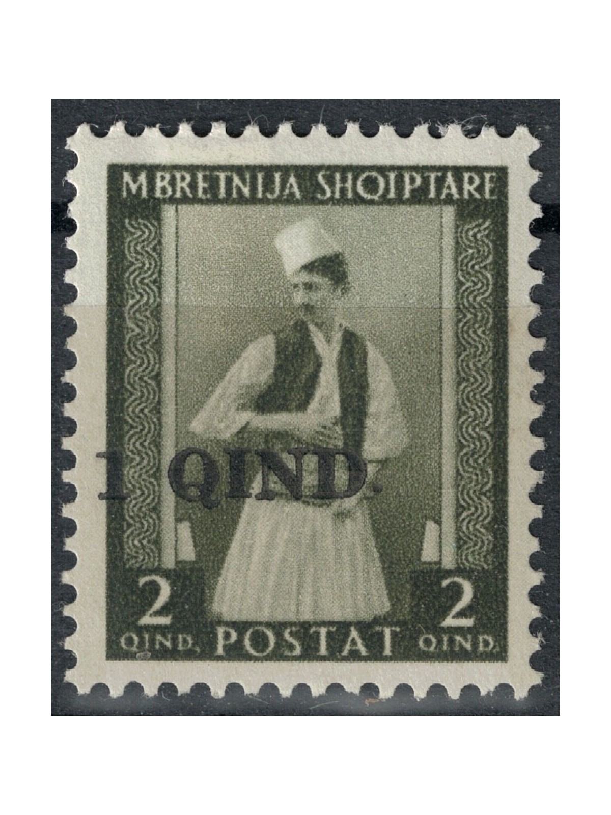 ALBANIA (ITALIAN WEST) 1942 Albanian costumes overprinted MH*