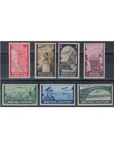 ALBANIA (OCC. ITALIANA) 1940 Posta aerea 7v MH*