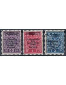 LJUBLJANA 1941 Postage Due 3v MH*