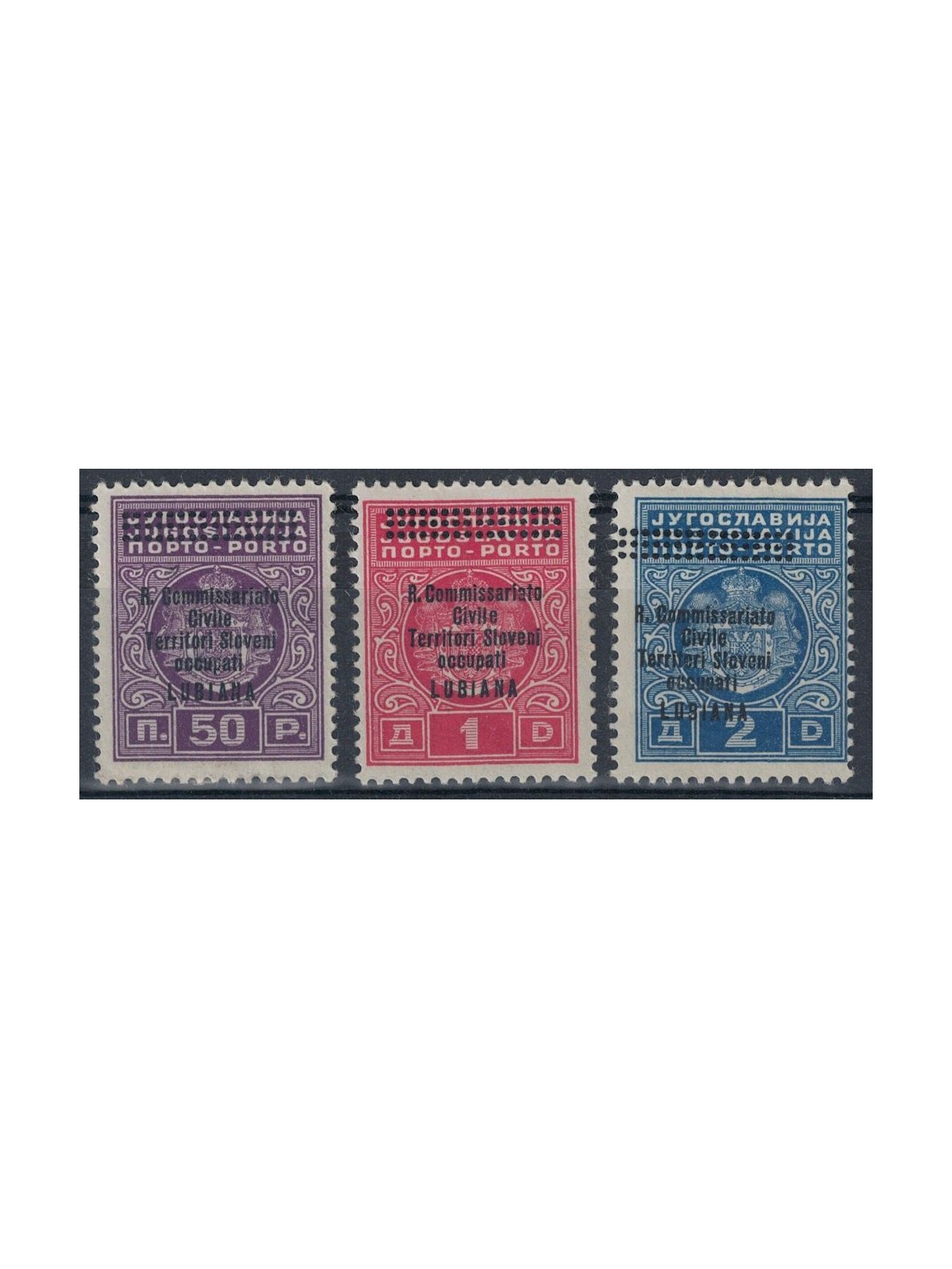 LJUBLJANA 1941 Postage Due 3v MH*