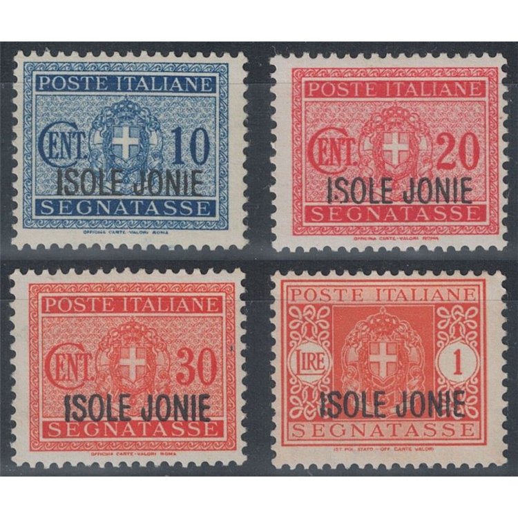 ISOLE JONIE 1941 Segnatasse 4v MH*
