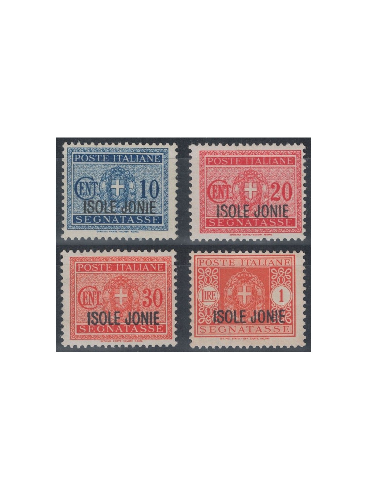 IONIAN ISLANDS 1941 Postage Due 4v MH*