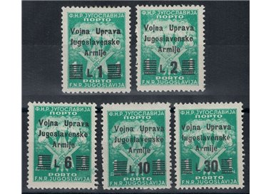 YUGOSLAV MILITARY ADMINISTRATION 1947 Postage Due 5v MH*