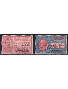 LEVANTE (TRIPOLI DI BARBERIA) 1909 Espressi 2v MH*