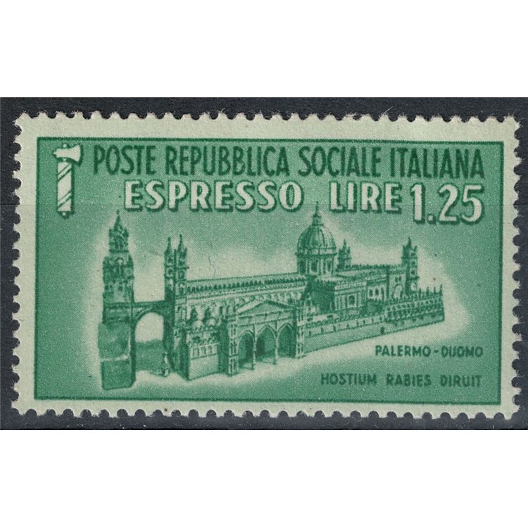 ITALIA RSI 1944 Monumenti distrutti, espresso MH*