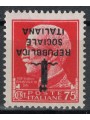 ITALIA RSI 1944 Varietà 75c Imperiale (soprastampa capovolta) MH*