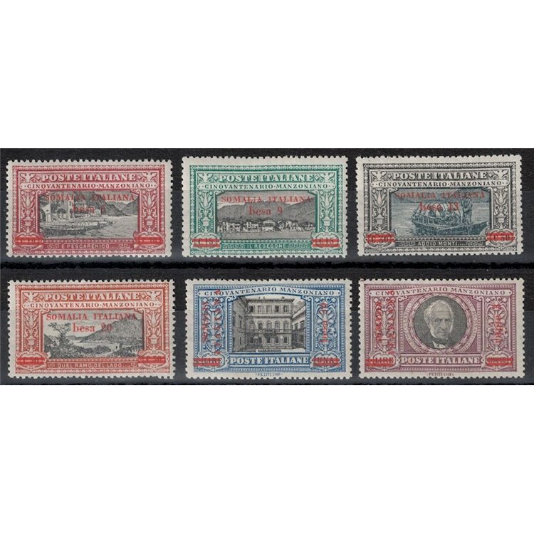 ITALIAN SOMALIA 1924 Alessandro Manzoni 6v MH*