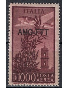 TRIESTE A 1952 Capitol Tower £1000 14x14¼ yellow rubber MH*