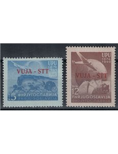 TRIESTE B 1949 Anniversario UPU 2v MNH**