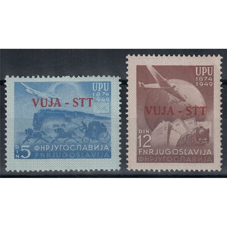 TRIESTE B 1949 Anniversario UPU 2v MNH**