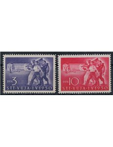 TRIESTE B 1950 1st May 2v MNH**