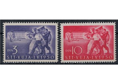 TRIESTE B 1950 1st May 2v MNH**