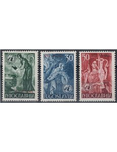 TRIESTE B 1953 Nazioni Unite 3v MNH**