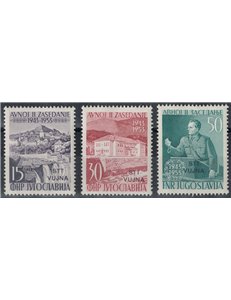 TRIESTE B 1953 Parliament of Avnoj 3v MNH**