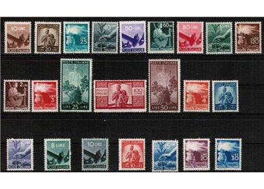 ITALY 1945-46 Democratic Series 23v MH*
