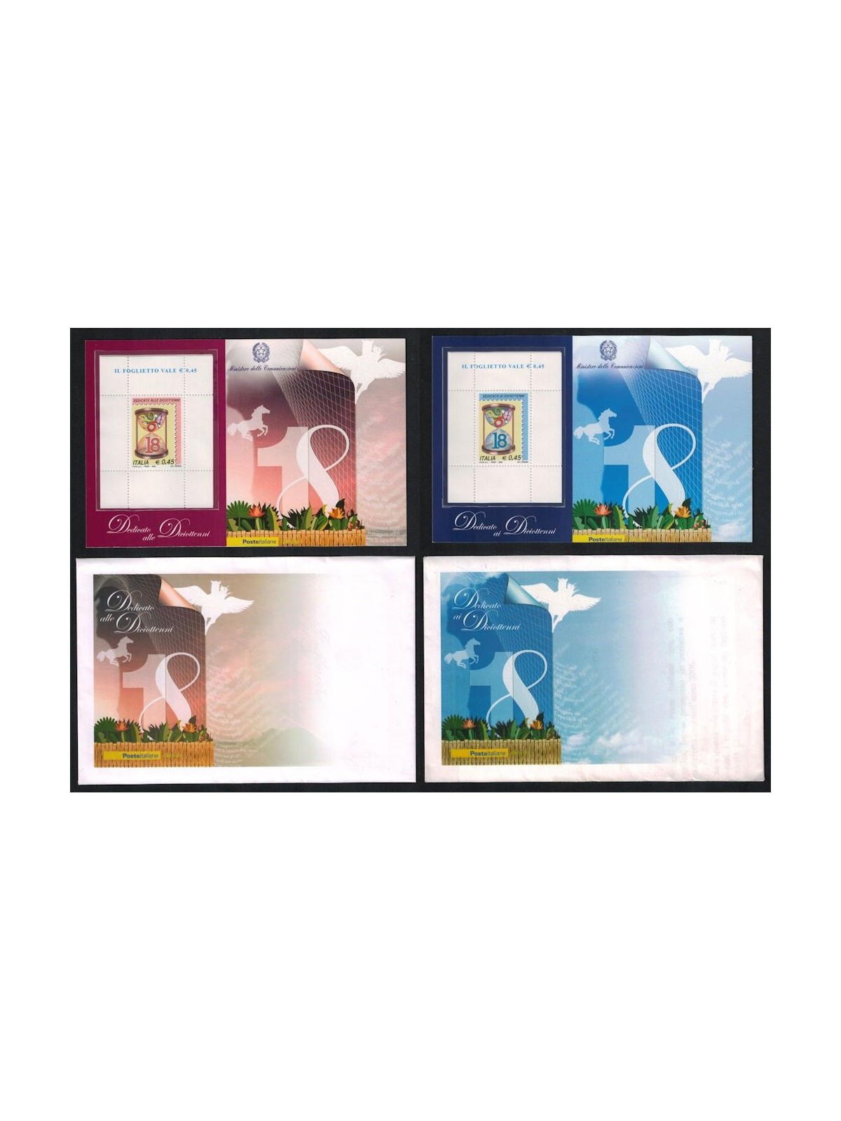 ITALIA 2006 Diciottenni 2 BF MNH** ©