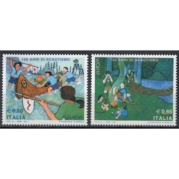ITALIA 2007 Europa 2v MNH**