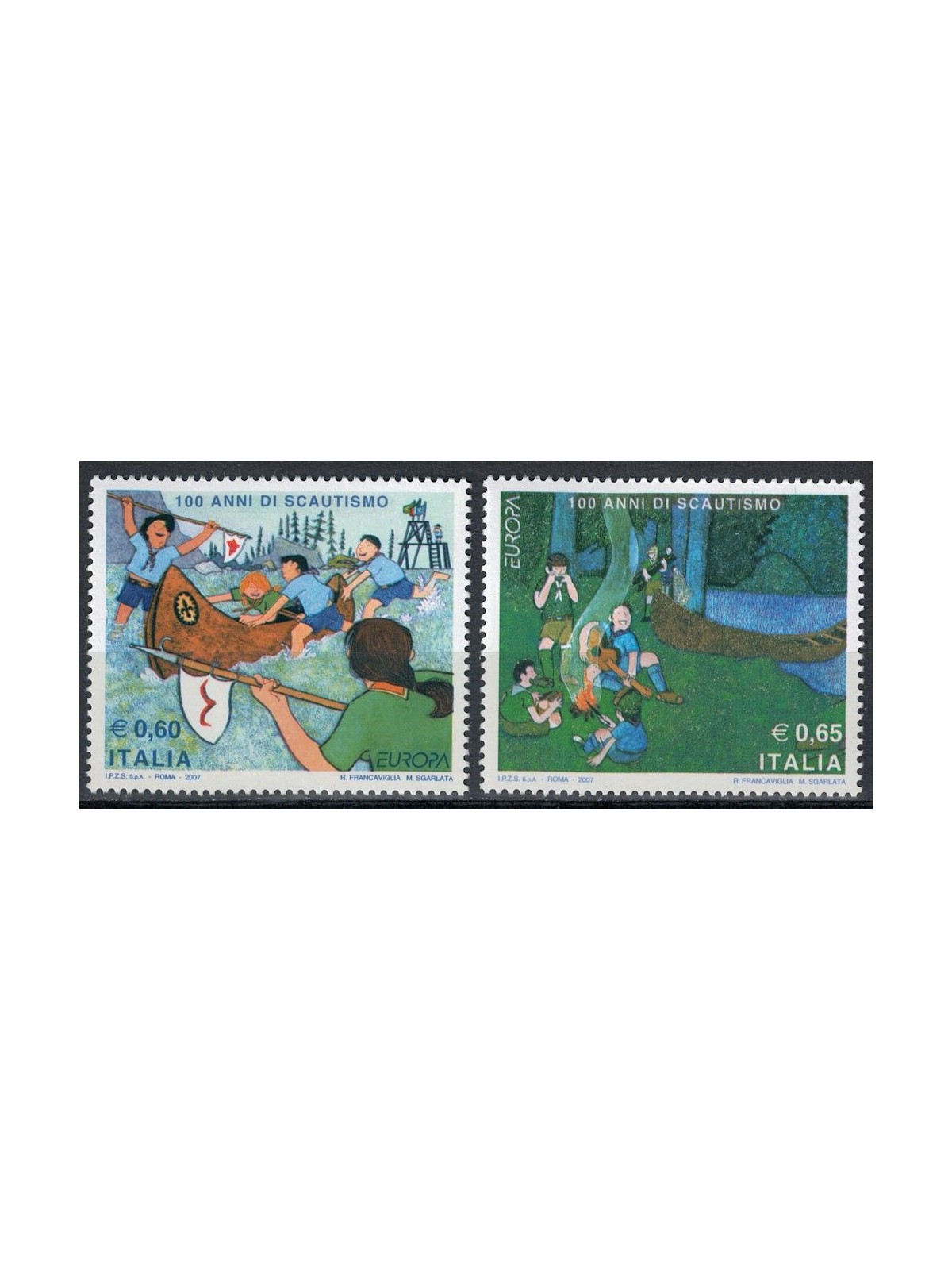 ITALIA 2007 Europa 2v MNH**