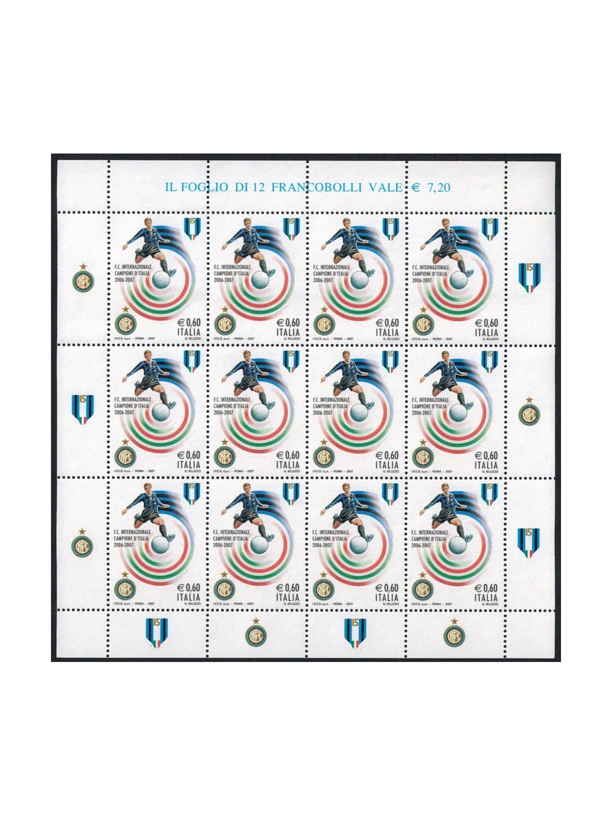 ITALY 2007 Inter Italian champion m/s MNH**