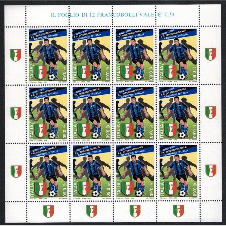 ITALY 2009 Inter Italian champion m/s MNH**