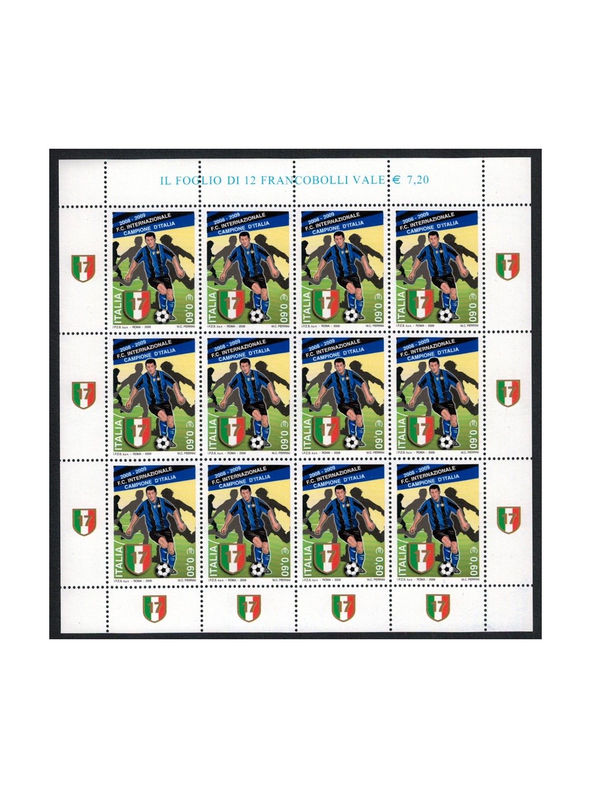 ITALY 2009 Inter Italian champion m/s MNH**