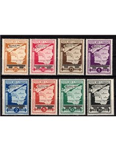 SAN MARINO 1943 Fall of Fascism (airmail) 8v MNH**