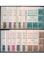 VATICANO 1966 Il lavoro dell'uomo, blocchi angolari di 5 MNH**