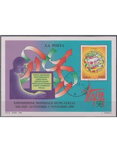 ITALIA 1998 Esposizione di filatelia BF us