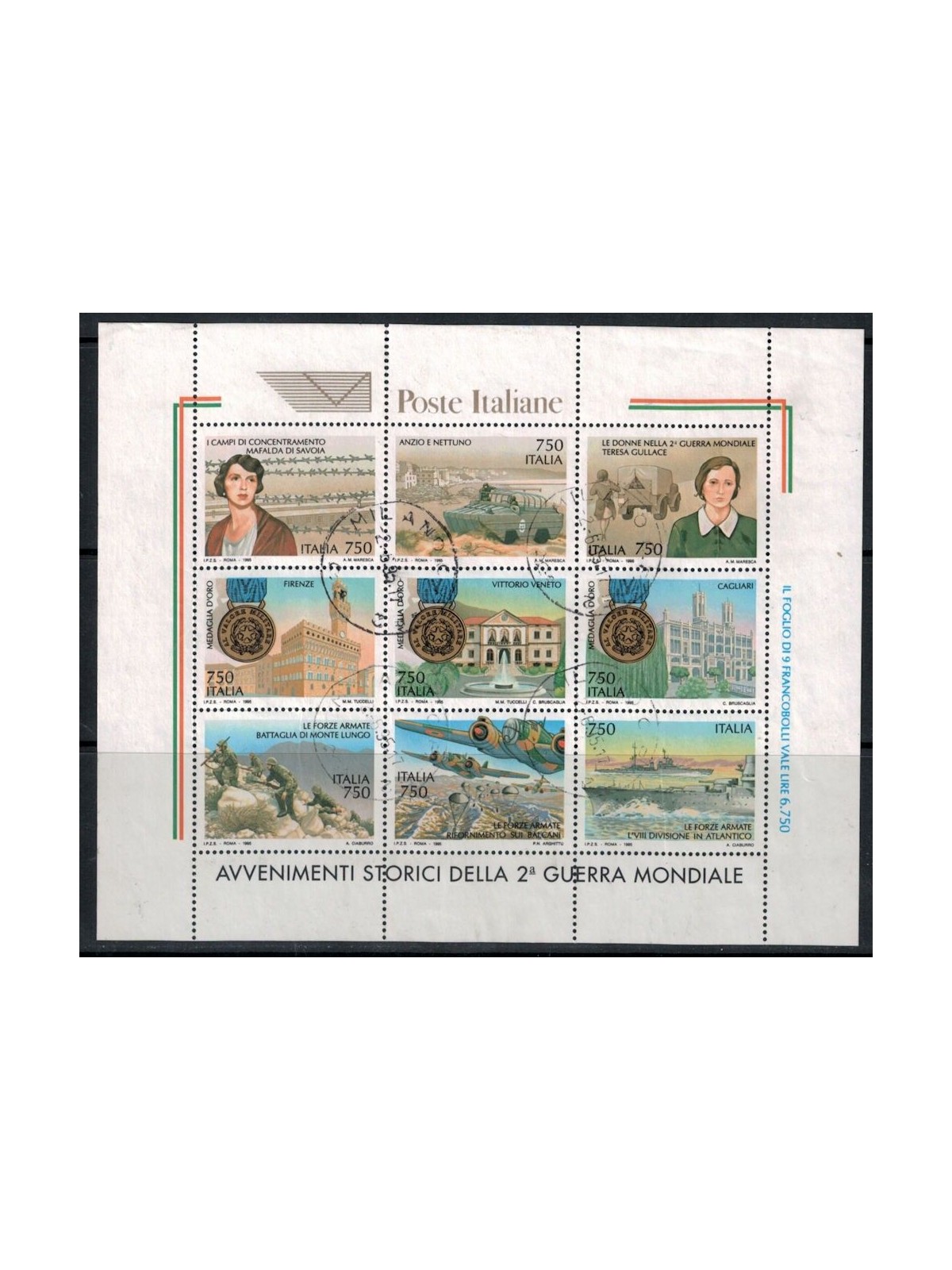 ITALY 1995 Events of the Second World War s/s us