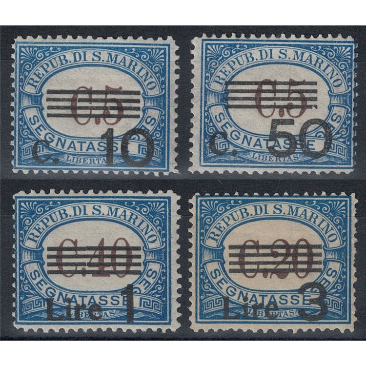 SAN MARINO 1940 Segnatasse 4v MH*