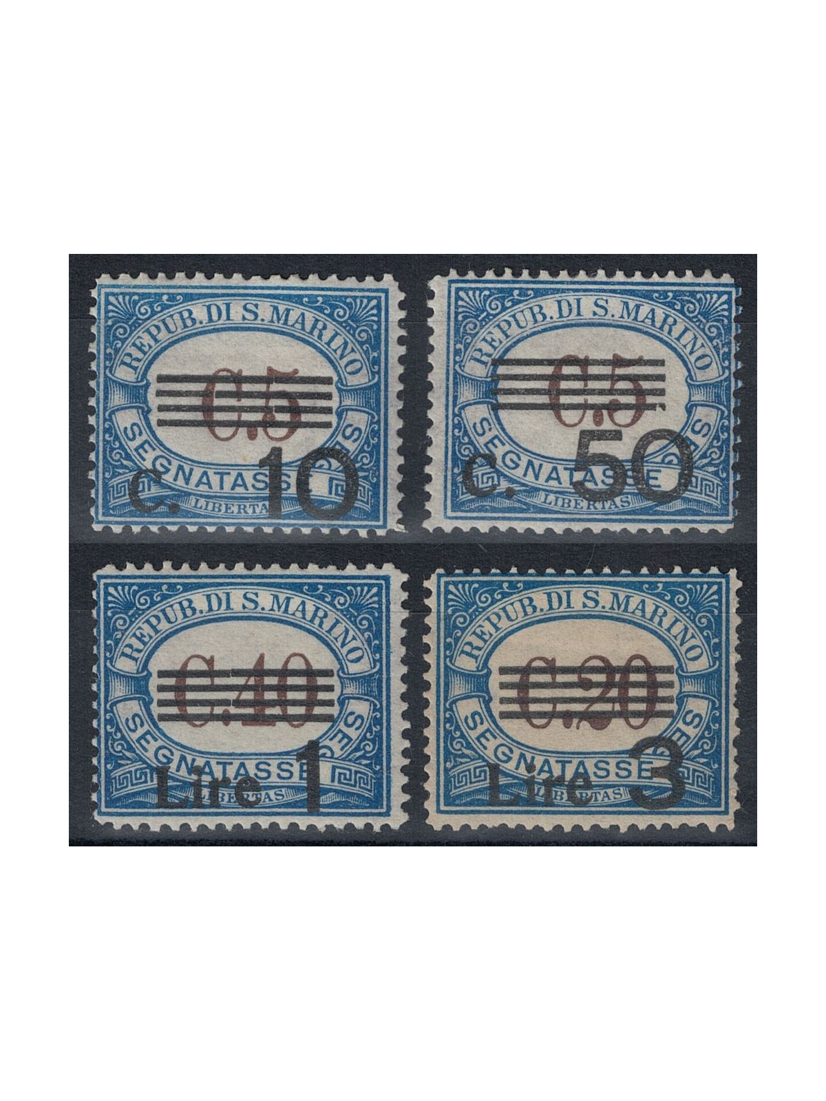 SAN MARINO 1940 Segnatasse 4v MH*