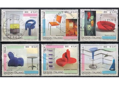 ITALY 2001 Italian design 6v us